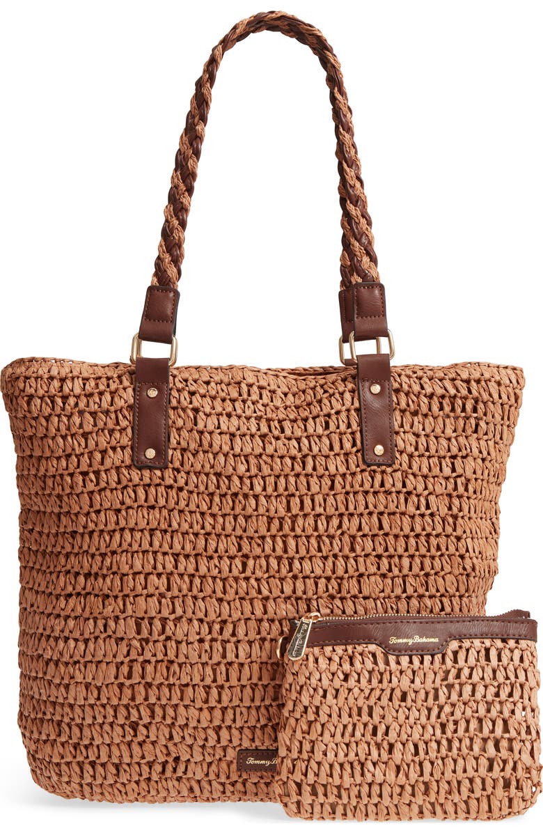 Tommy Bahama Bahama Mama Straw Tote, Alternate, color,