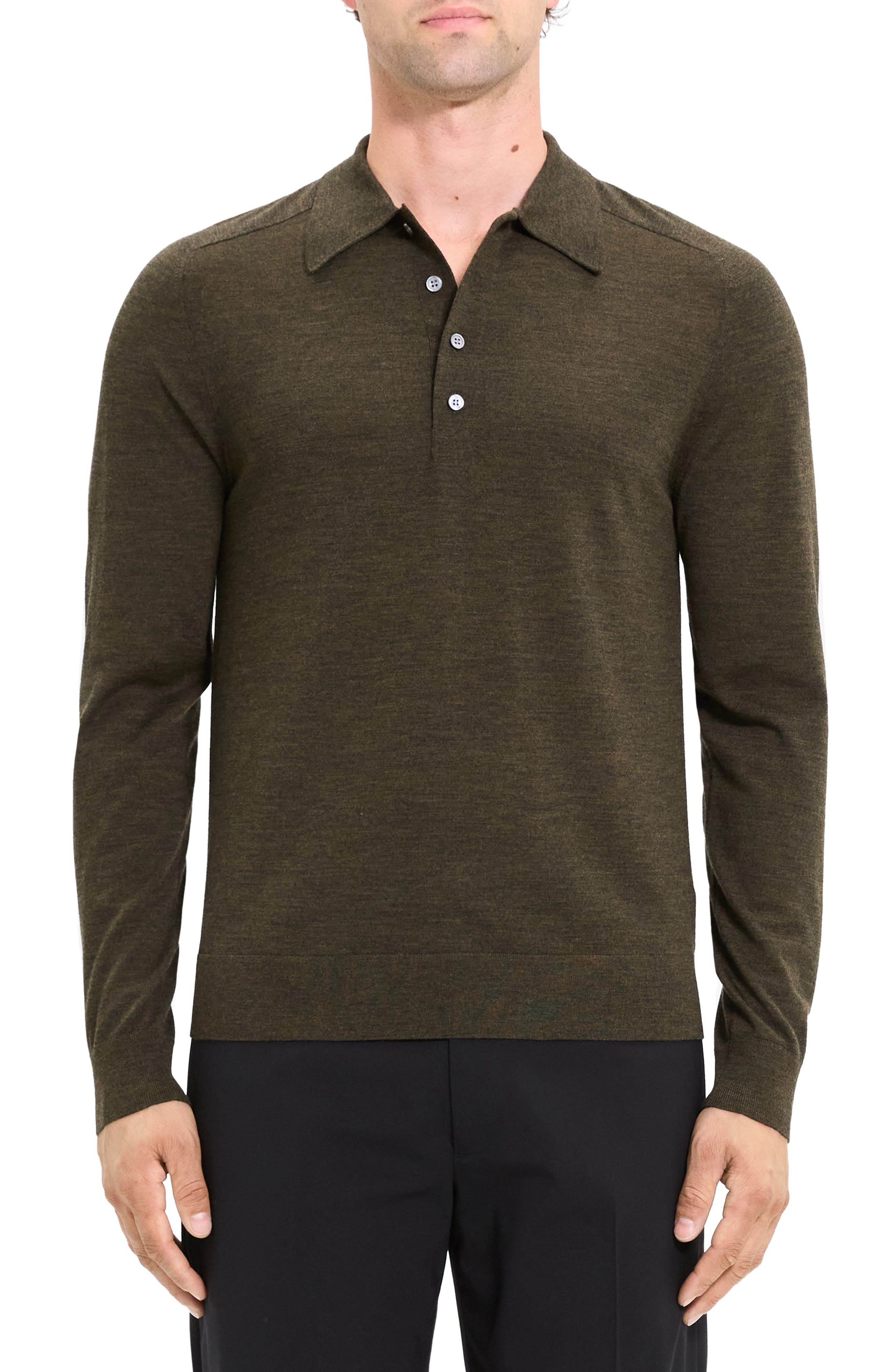 Regal Long Sleeve Wool Blend Polo