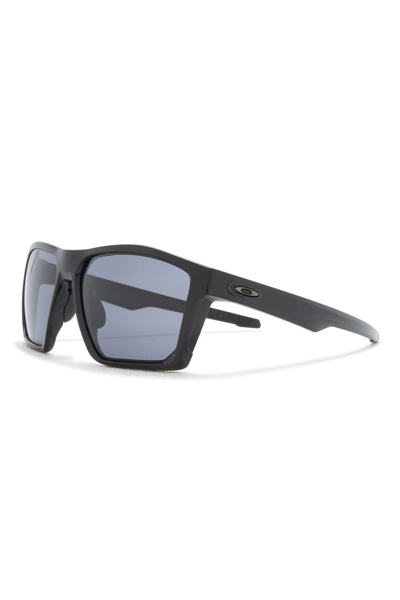 58mm Square Polarized Sunglasses, Alternate, color, BLACK