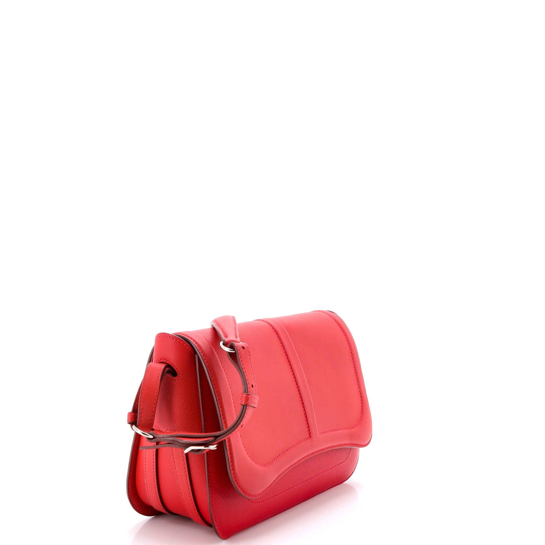 Pre-Owned Hermes Harnais Shoulder Bag Epsom and Swift, Alternate, color, Rouge Casaque