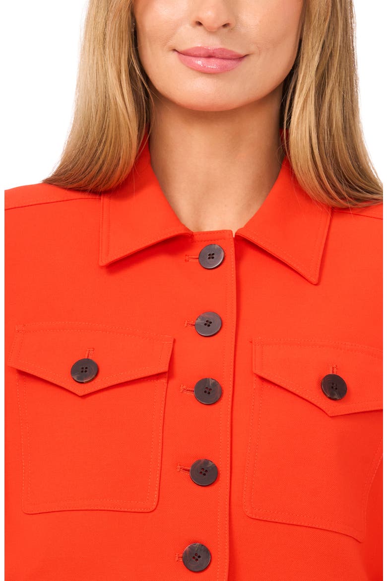 Button Front Jacket, Alternate, color, POINCIANA