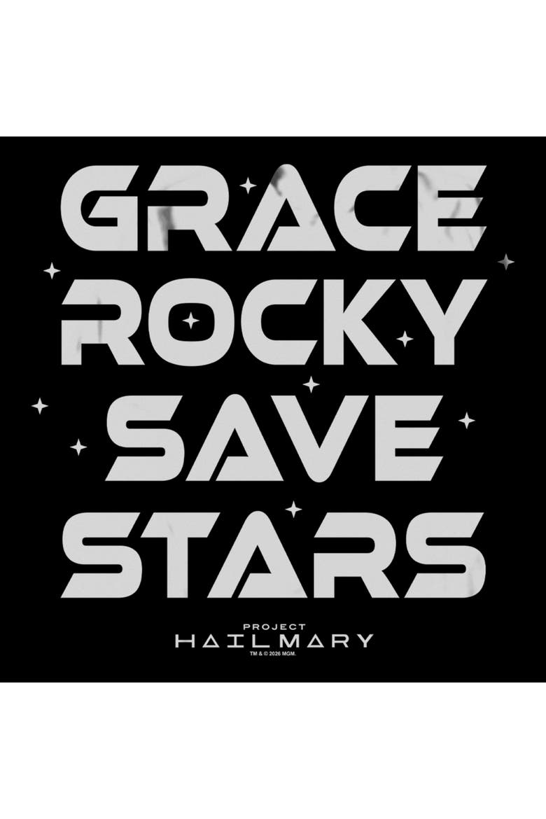 Men's Grace Rocky Save Stars Short Sleeve Graphic T-Shirt, Alternate, color, Black