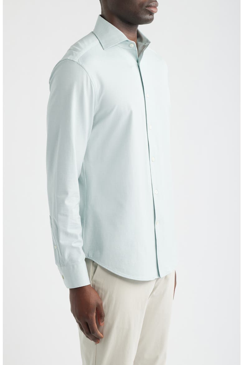 Devon OoohCotton® Button-Up Shirt, Alternate, color, SEAFOAM
