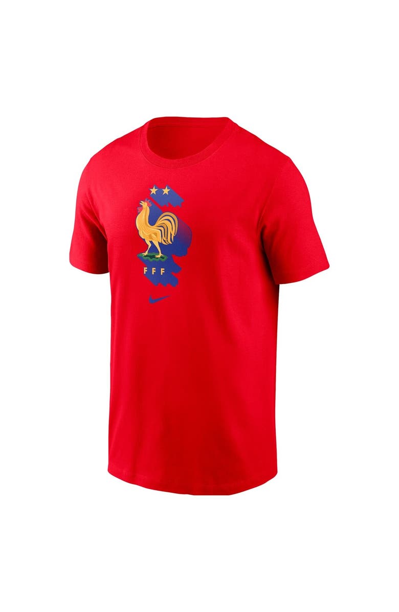 Nike Men's Nike Red France National Team Crest Core T-Shirt, Alternate, color, Red