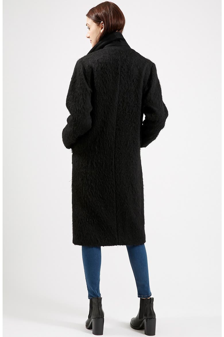 Oversize Coat, Alternate, color, BLACK