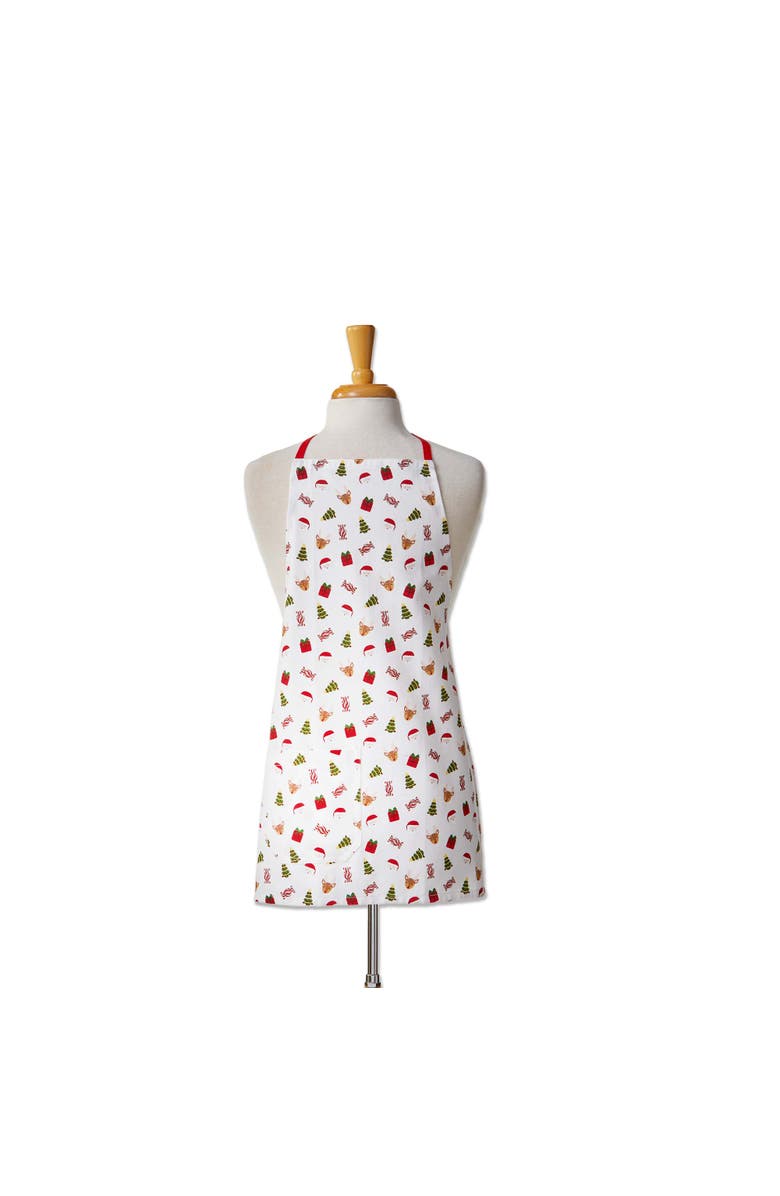 tag Holiday Cheer Kids Cooking Apron Multicolor Cotton, Main, color, Multicolored