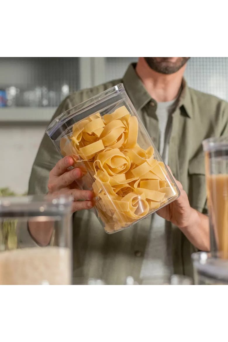 Clear Airtight Stackable Food Storage Container with Leak Proof Lid, Alternate, color, Clear