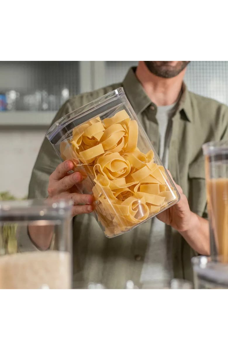 OU Clear Airtight Stackable Food Storage Container with Leak Proof Lid, Alternate, color, Clear