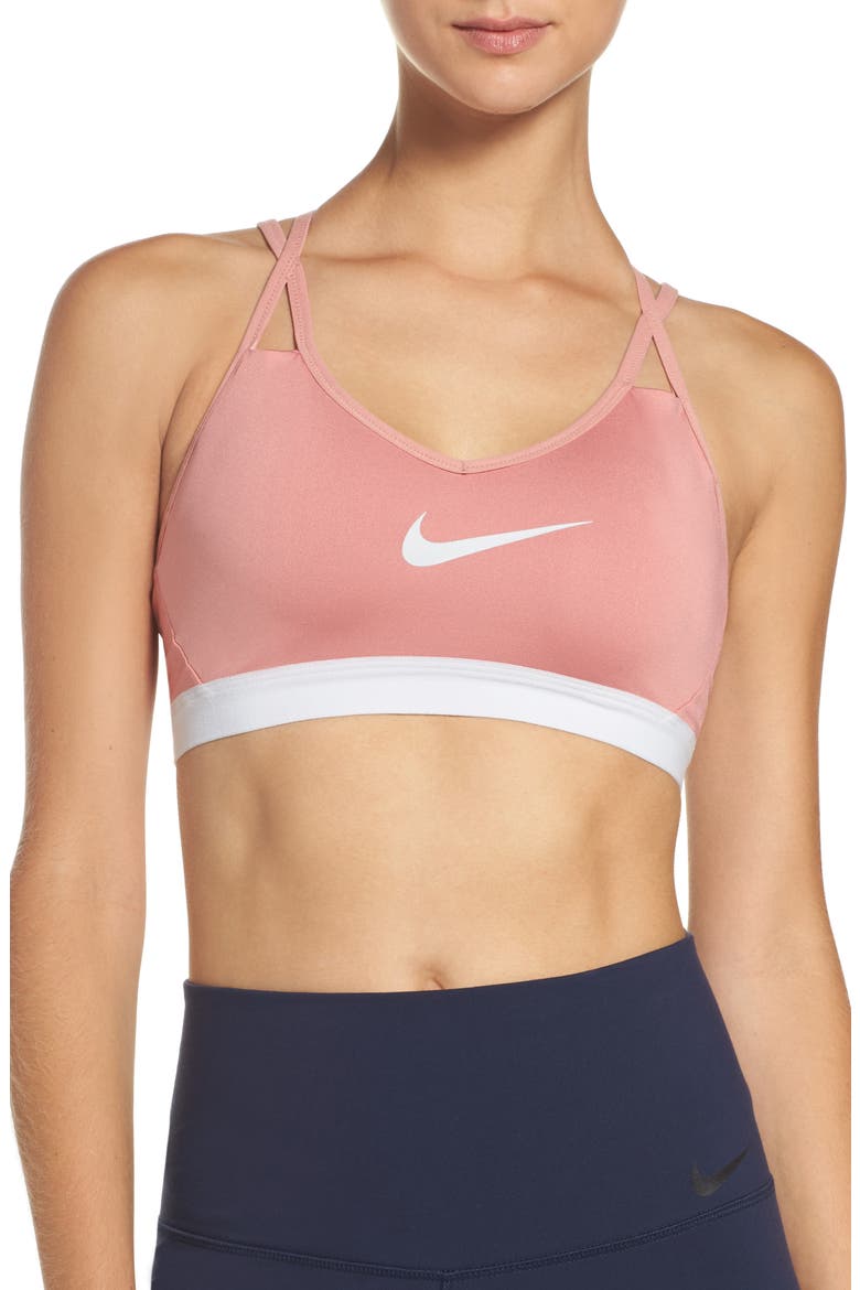 Pro Indy Cooling Sports Bra, Main, color, RED STARDUST/ PLATINUM