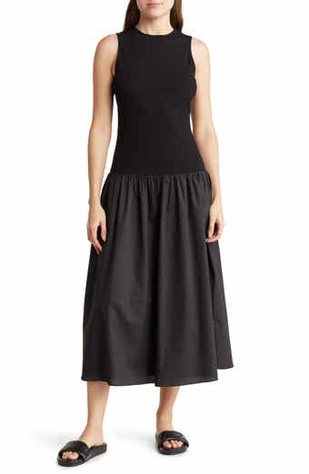 Lyle Drop Waist Midi Dress