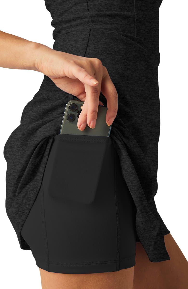 Beyond Yoga Court Appeal Space Dye Active Minidress, Alternate, color, Darkest Night