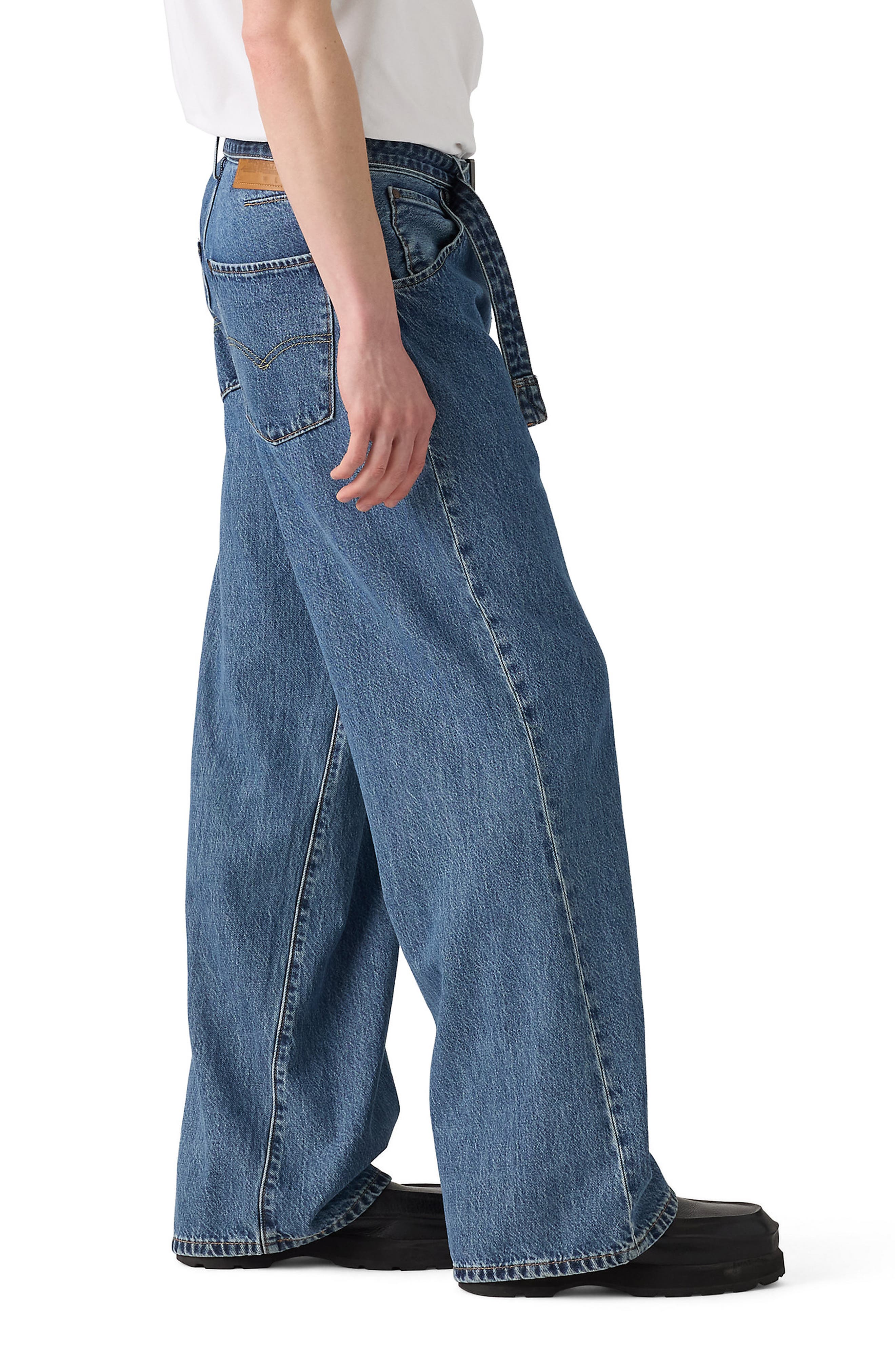 Levi's Belted Twisted Baggy Straight Leg Jeans (Men) | Nordstrom