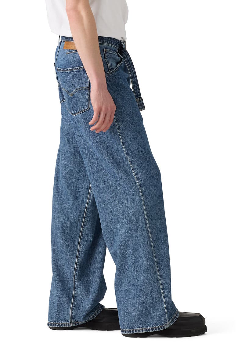 Belted Twisted Baggy Straight Leg Jeans, Alternate, color, TWIST AND SEW