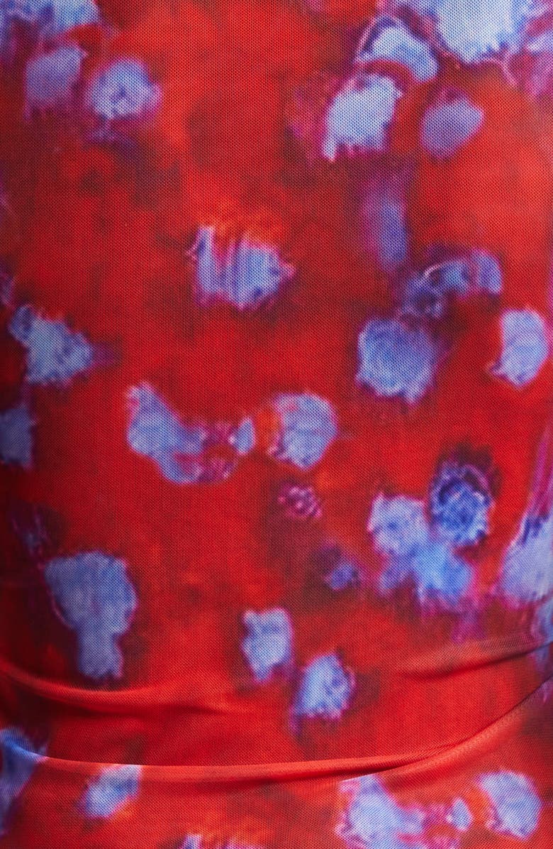 Eckhaus Latta Duet Double Layer Micromesh Long Sleeve Top, Alternate, color, Burst