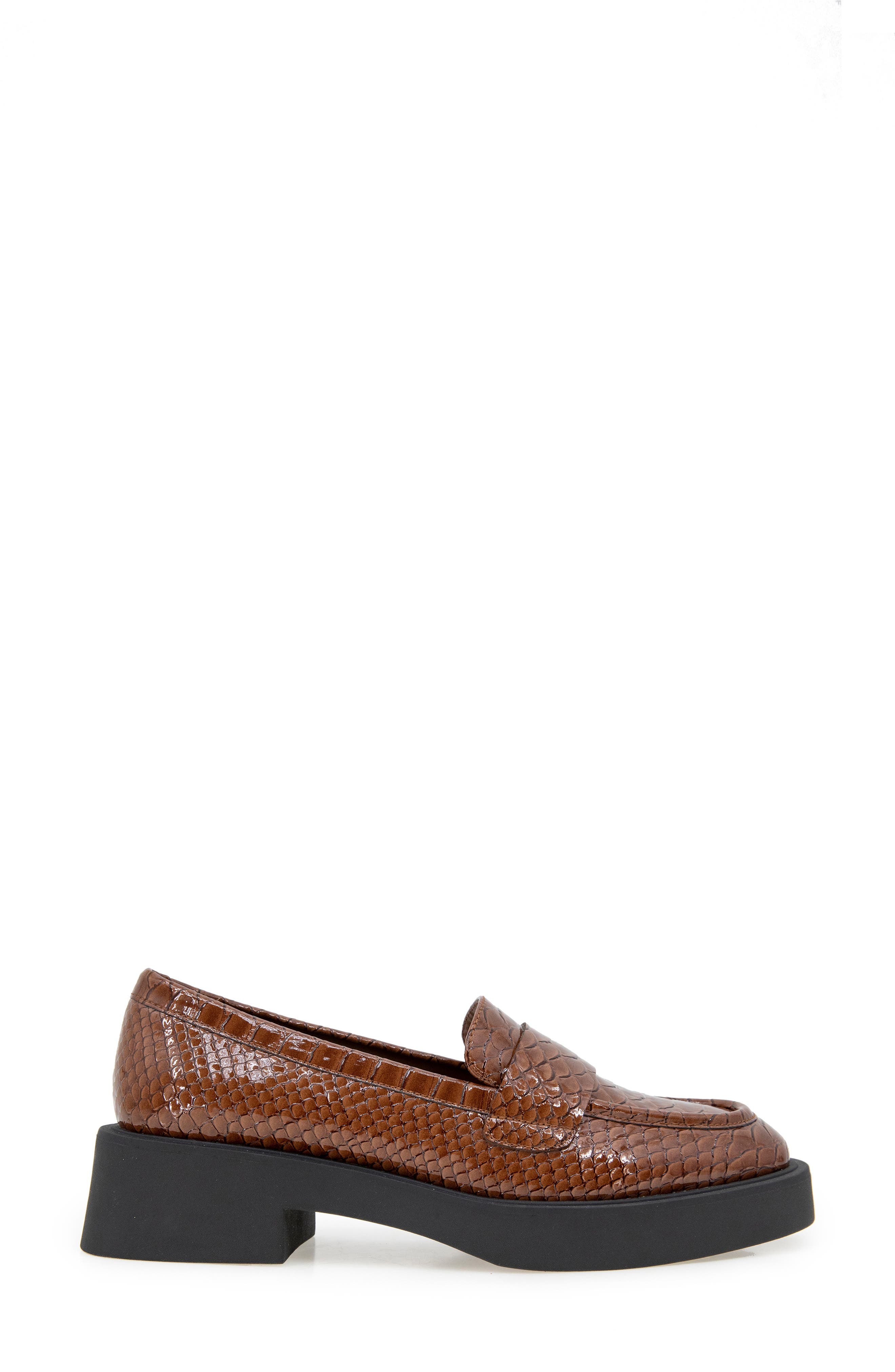 Surry Snakeskin Embossed Loafer, Alternate, color, COFFEE SNAKE