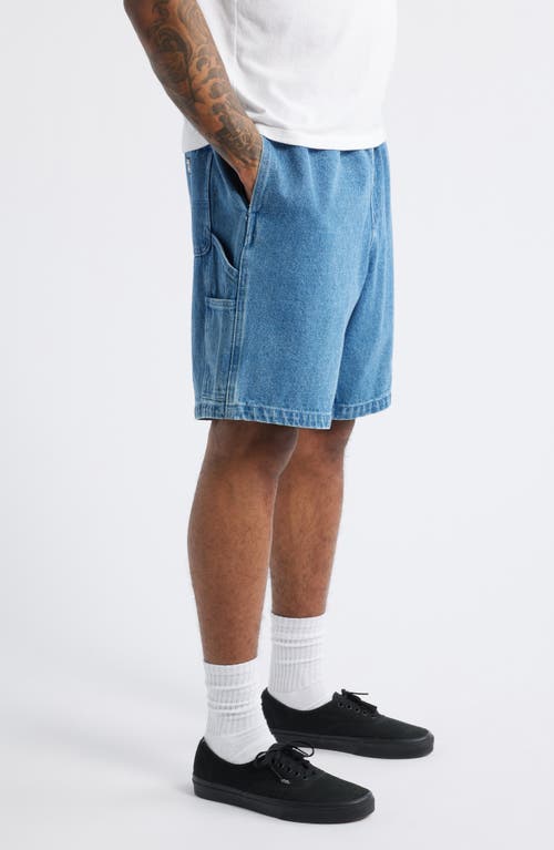 Obey Denim Carpenter Shorts In Purple