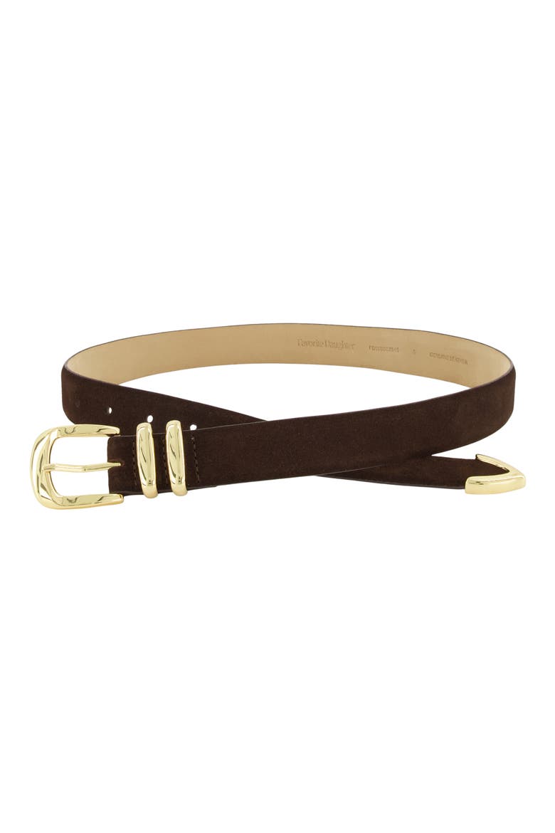 The Jordan Suede Belt, Alternate, color, CORDOVAN