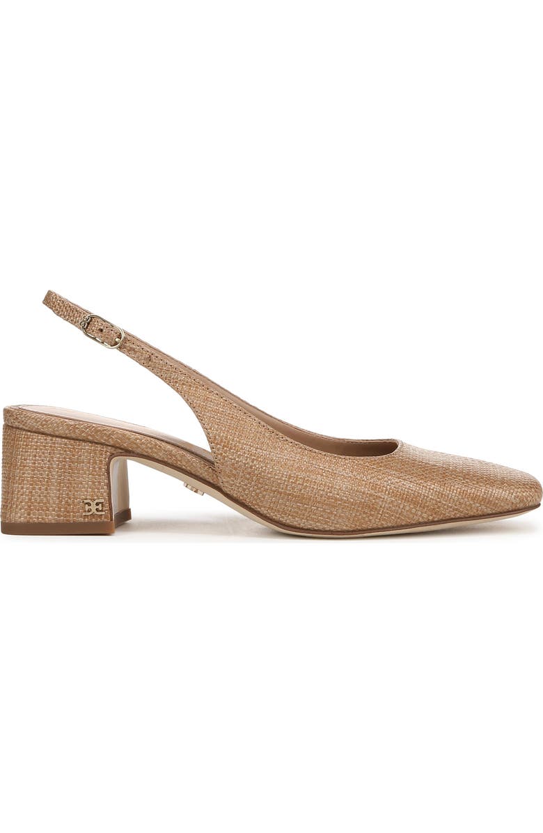 Sam Edelman Terra Slingback Pump, Alternate, color, Tan Raffia
