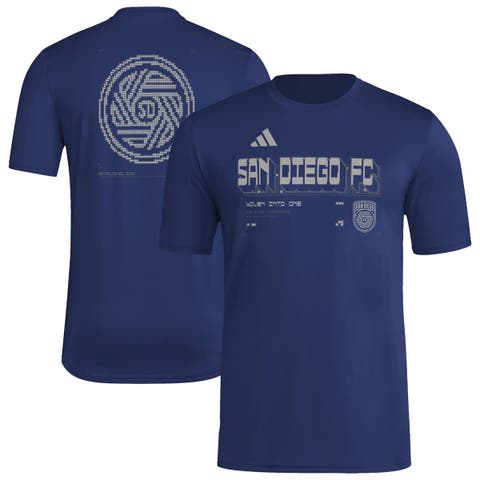 Men's adidas  Navy San Diego FC 2026 Anthem AEROREADY Pregame T-Shirt