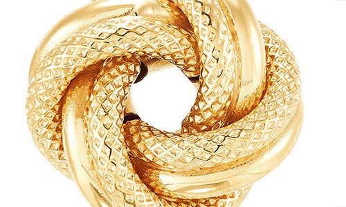 Frankie & Zoe Knot Stud Earrings In Gold