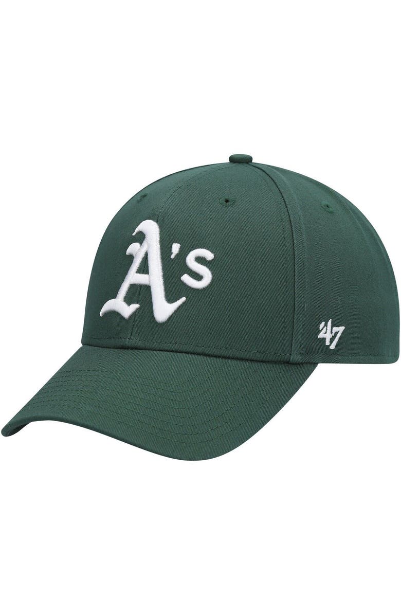 '47 Men's '47 Green Oakland Athletics Legend MVP Adjustable Hat, Main, color,