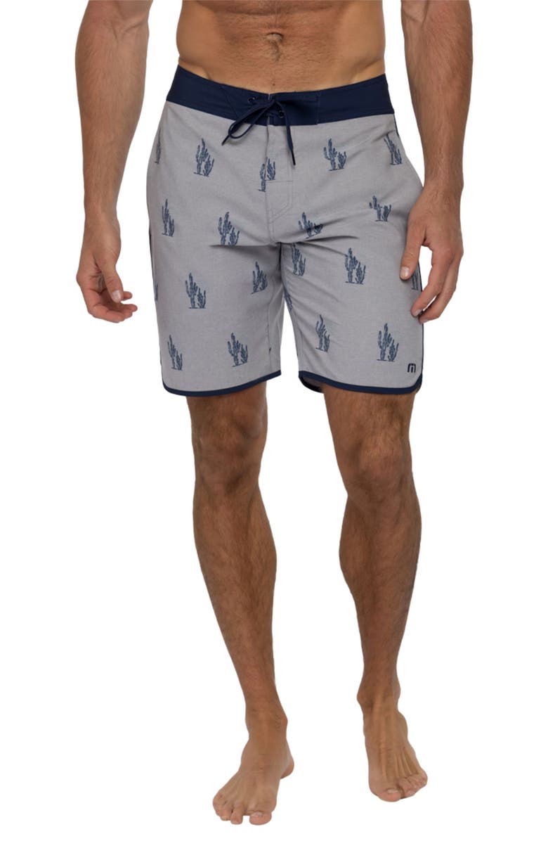 TravisMathew Sand in My Beer Swim Trunks, Main, color, Heather Sleet
