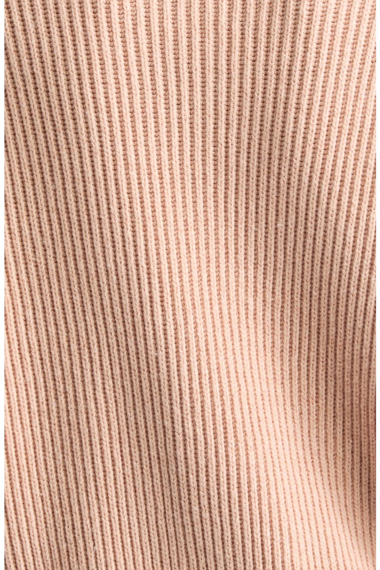 Laura Ostrich Feather Cuff Cardigan, Alternate, color, BLUSH