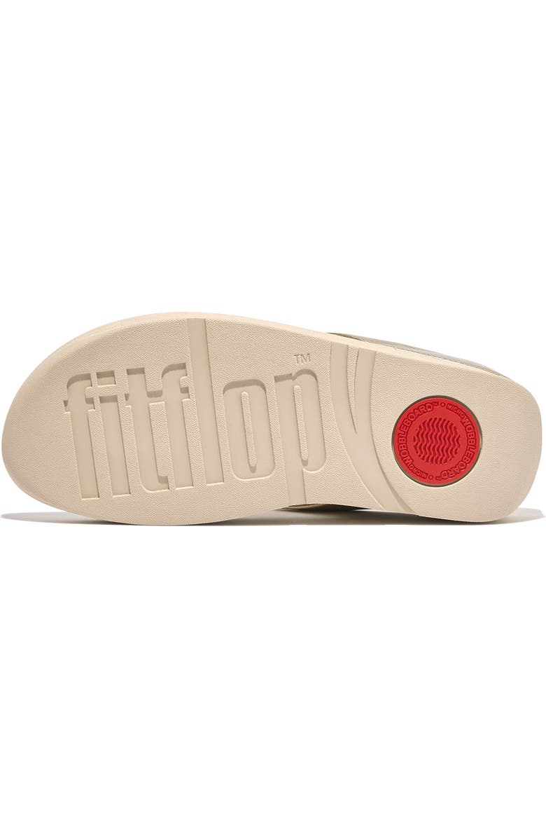 FitFlop Fino Bauble-bead toe-post sandals, Alternate, color, Platino