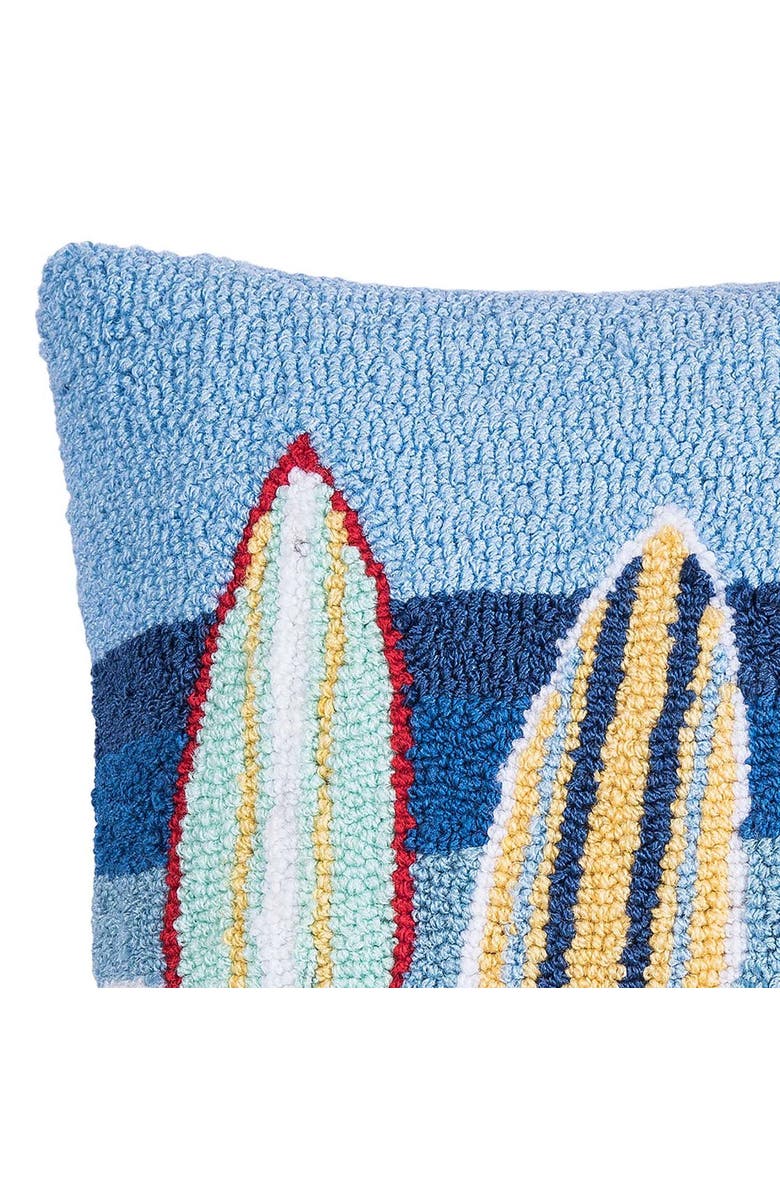 C&F Home 1Surfboard Team Sports at the Beach Hooked Throw Pillow, 12" x 16", Alternate, color, Blue