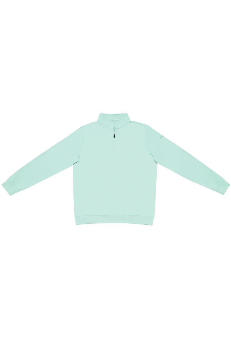 Performance Quarter Zip Pullover, Main, color, Mint Green