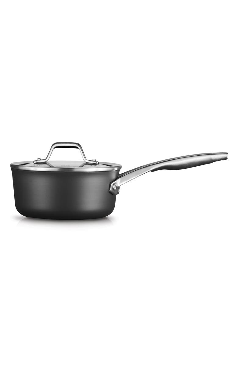 CALPHALON Premier 1.5-Quart Saucepan, Alternate, color, Black