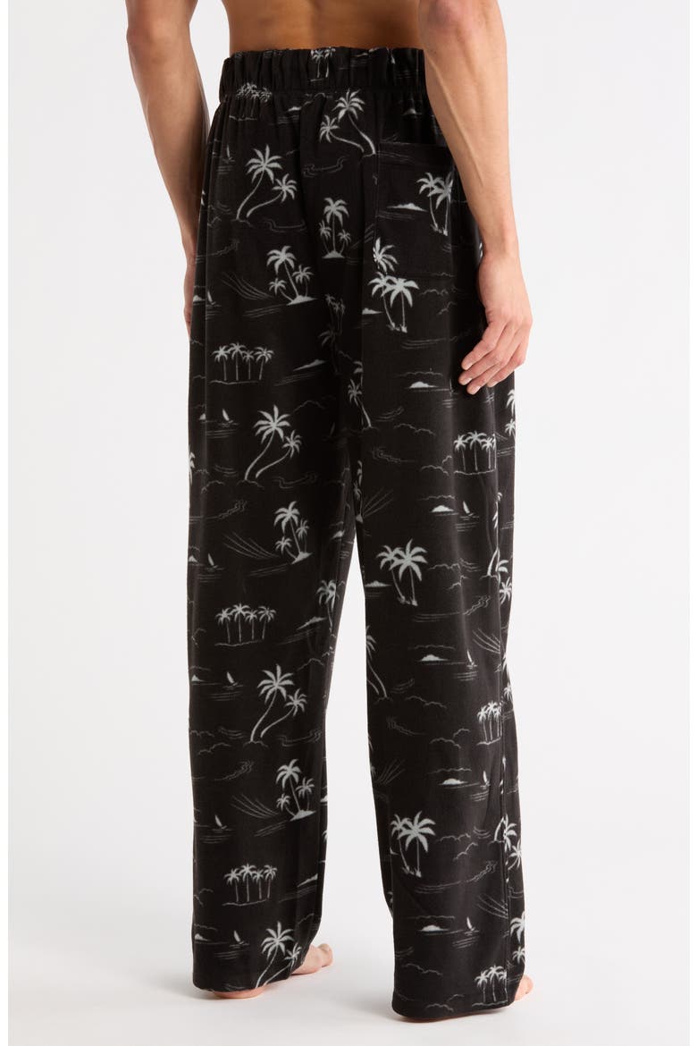 Microfleece Lounge Pants, Alternate, color, BLK DRINKS