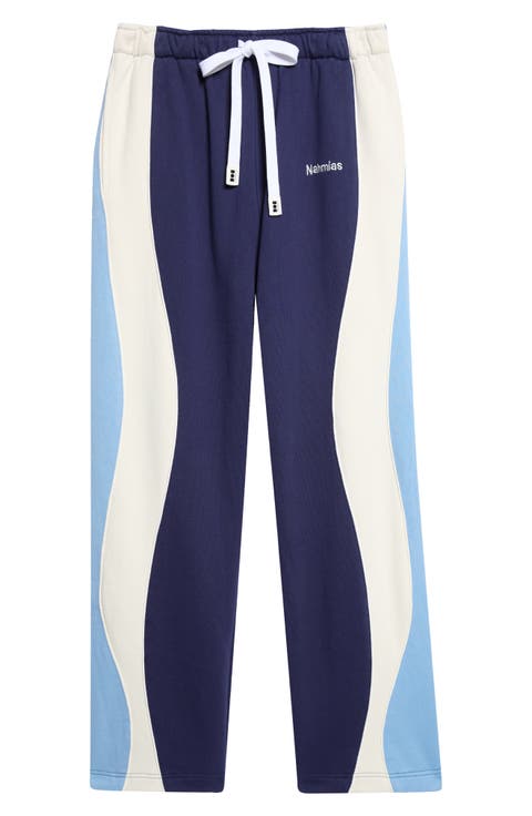 Ollie Paneled Cotton Sweatpants