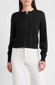 Madewell Cotton Crewneck Cardigan