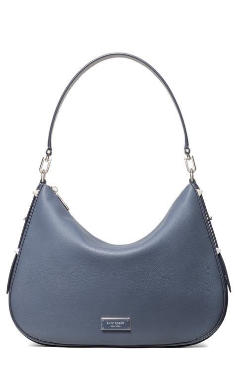 large liv pebble leather hobo bag