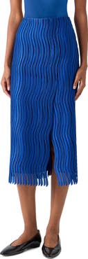Akris Techno Lace Midi Skirt