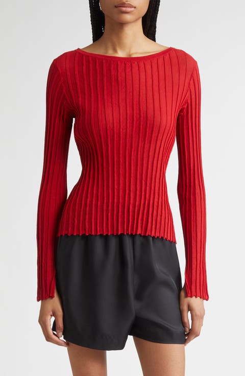 【関税込み】Loulou de Saison レッド Mabille Tシャツ LOULOU DE SAISON – BOSQUET