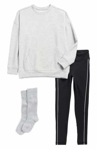 90 DEGREE BY REFLEX Kids' Sweatshirt, Leggings & Socks Set
