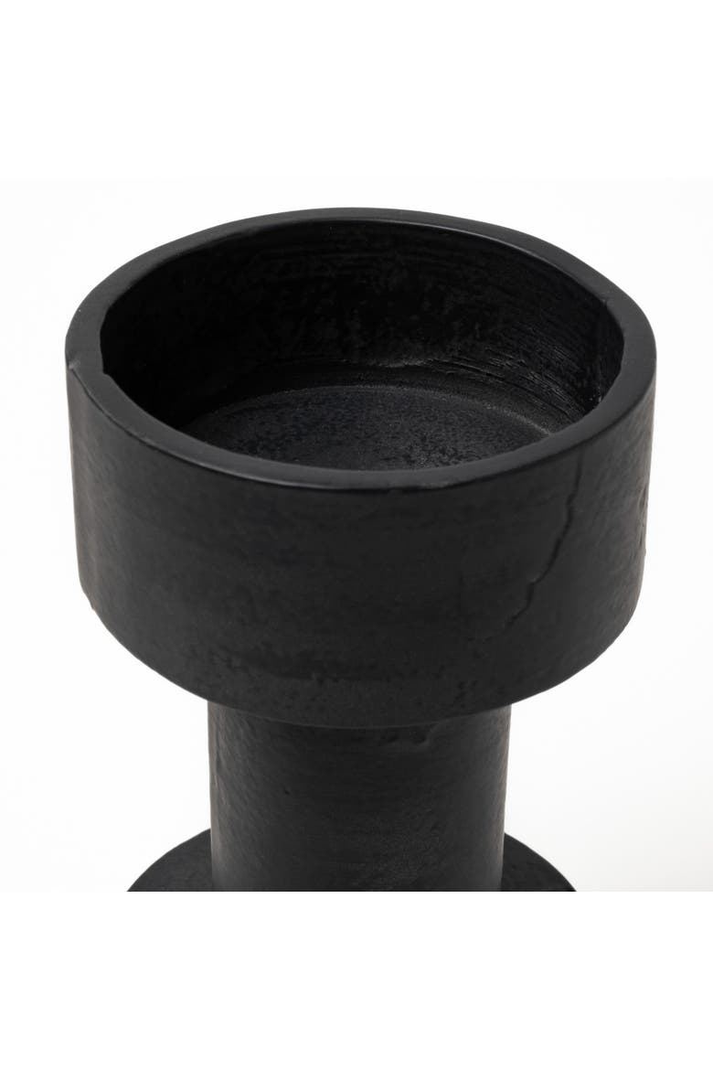 Bolton I Set of 2 Metal Table Candle Holders, Alternate, color, Black