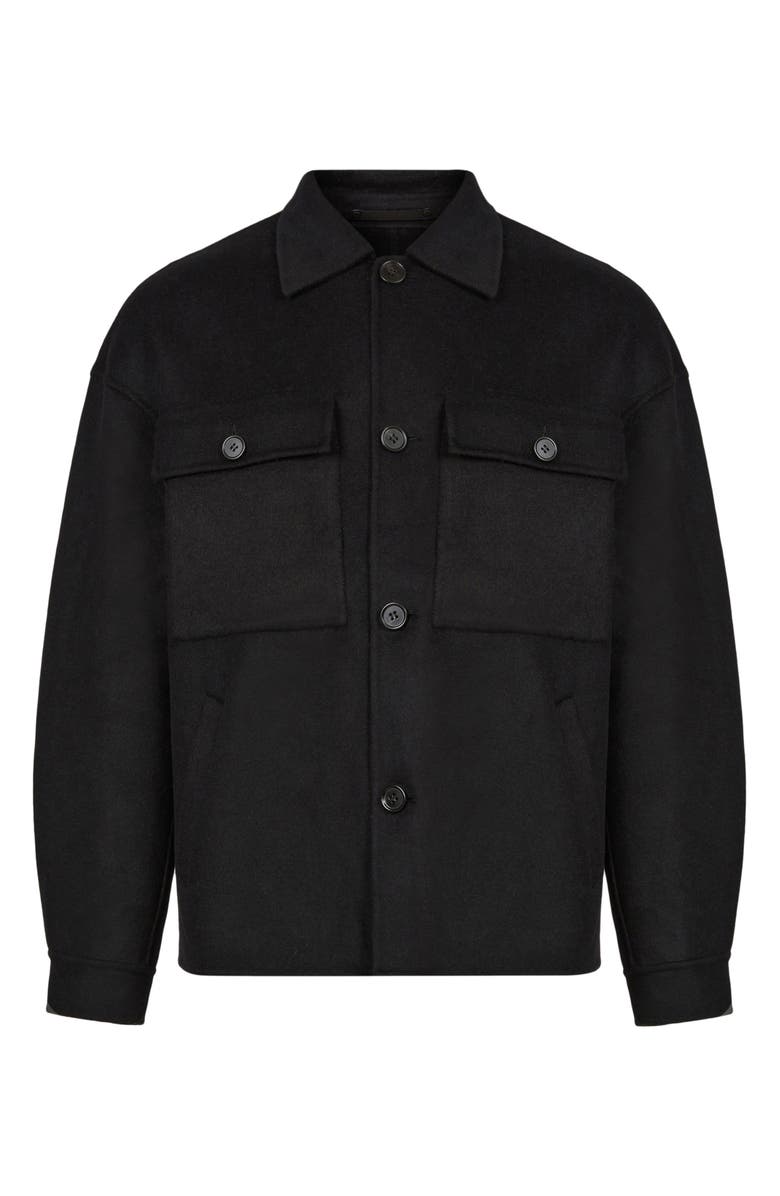 AllSaints Broderick Recycled Wool Blend Shirt Jacket, Alternate, color,