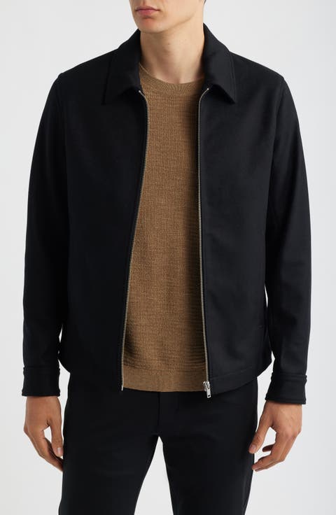 Wyatt Wool Blend Bomber Jacket