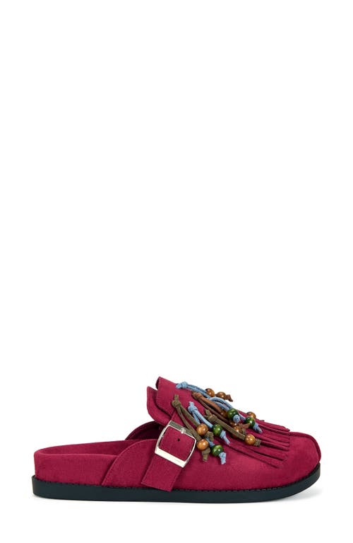 Azalea Wang Abeille Clog In Burgundy