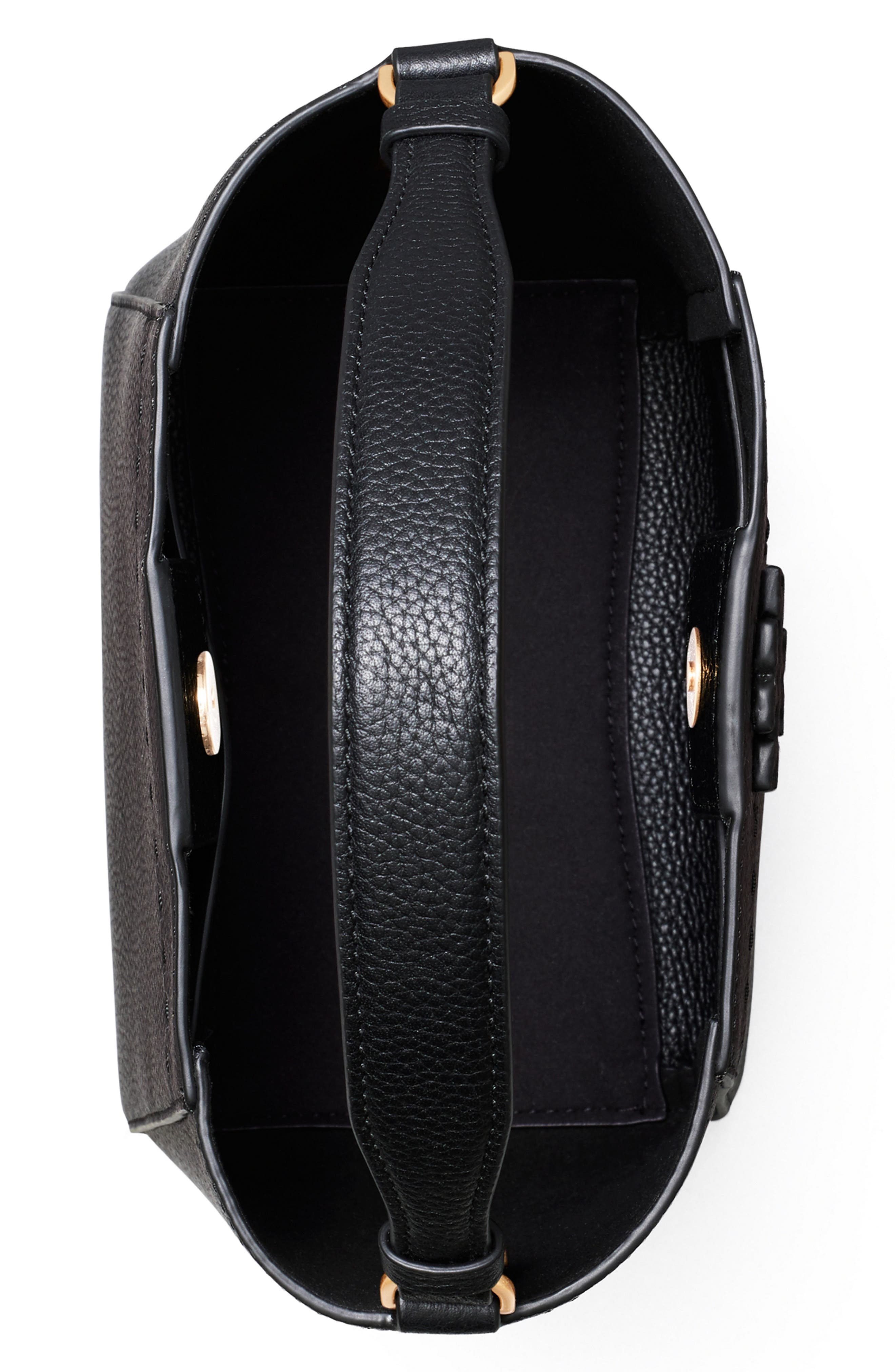 Tory Burch McGraw Small Leather Bucket Bag, Alternate, color, 