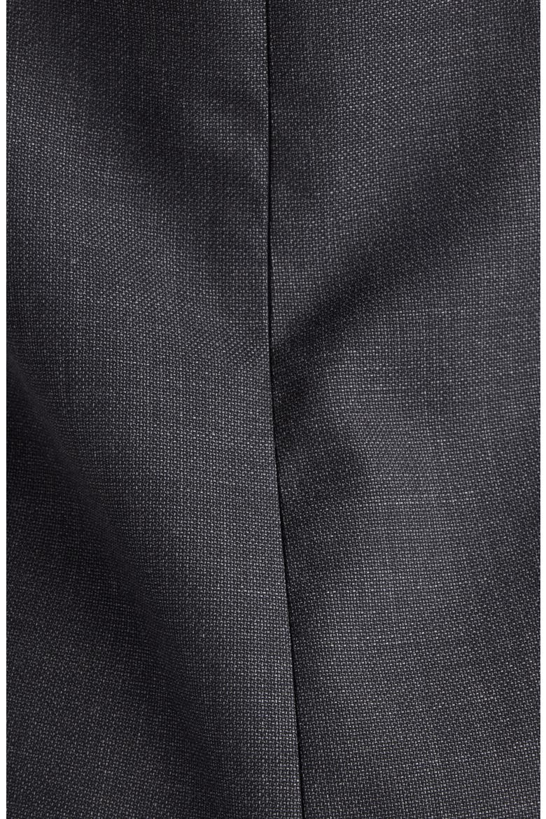Sliced Kickback Wool Grain de Poudre Sheath Dress, Alternate, color, GREY MIX