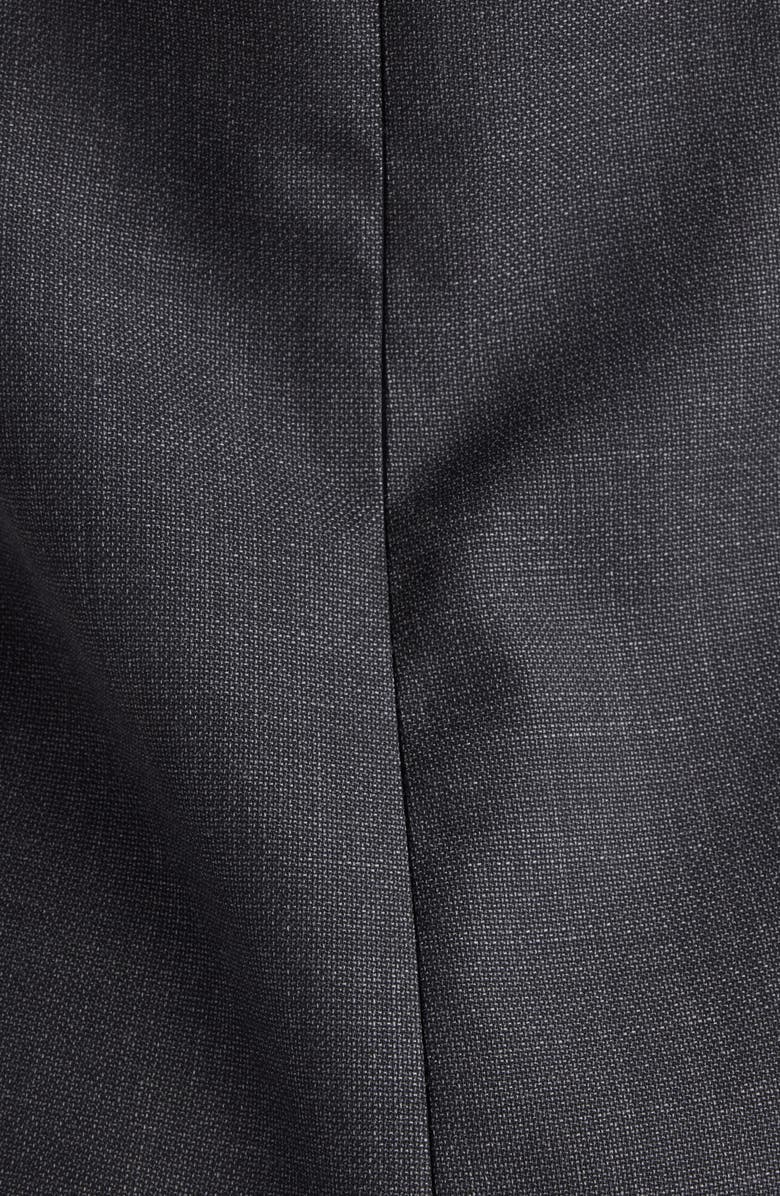 Givenchy Sliced Kickback Wool Grain de Poudre Sheath Dress, Alternate, color, Grey Mix