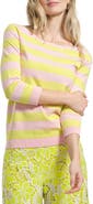 Isaac Mizrahi New York Stripe Scoop Neck Sweater