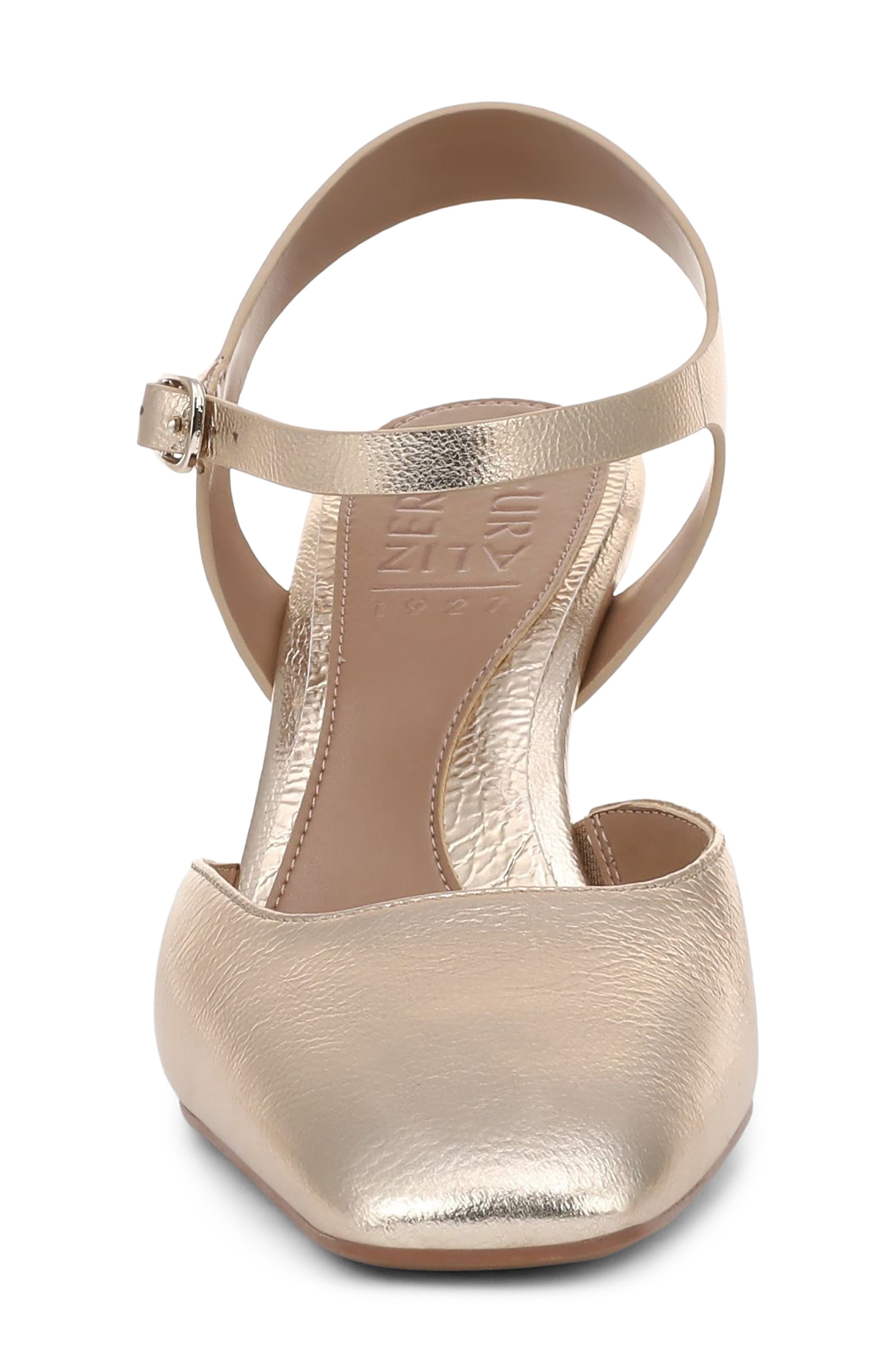 Naturalizer Frankie Ankle Strap Pump, Alternate, color, Light Champagne