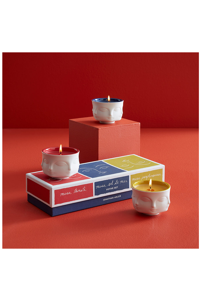 Muse Couleur Votive Candle Set, Alternate, color, Red / Blue / Yellow