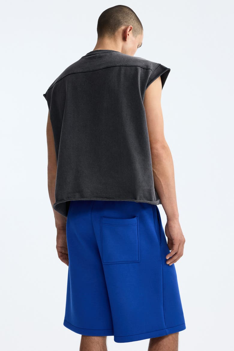Relaxed-fit Scuba Knit Shorts, Alternate, color, Bright blue