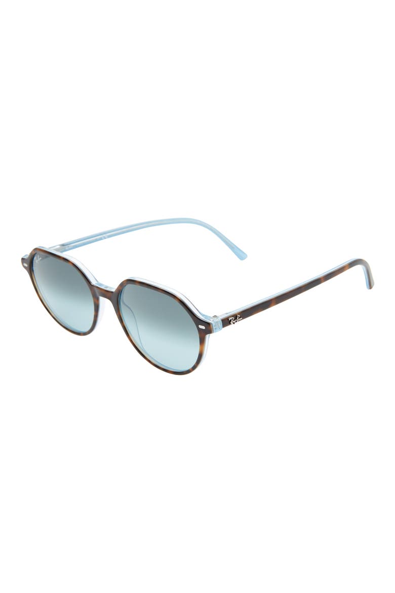 Thalia 53mm Square Sunglasses, Alternate, color, LIGHT BLUE / GRAD BLUE-GREY